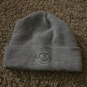 NWOT smiley face beanie